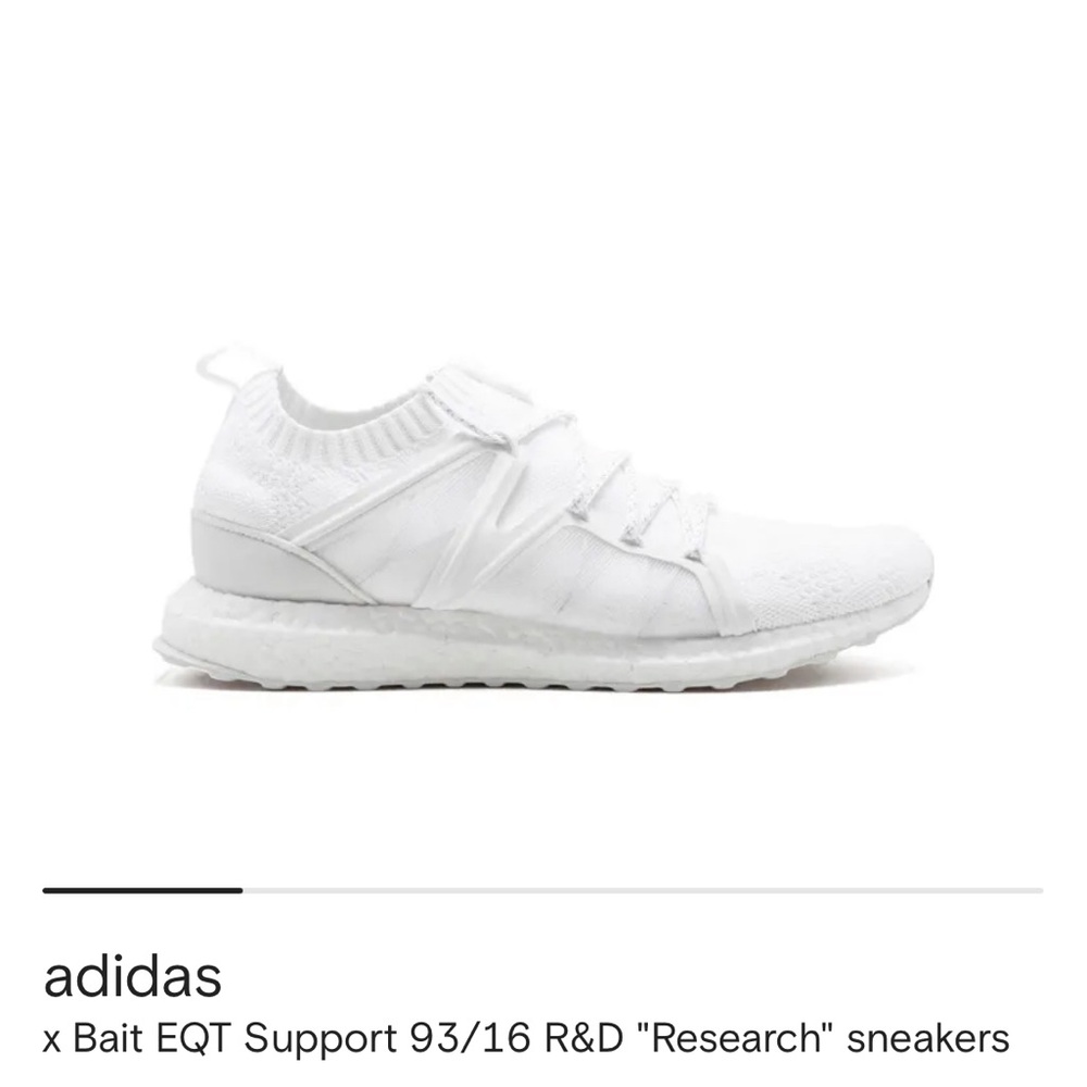 BAIT x Adidas Consortium EQT Support 93/16 White Sneakers